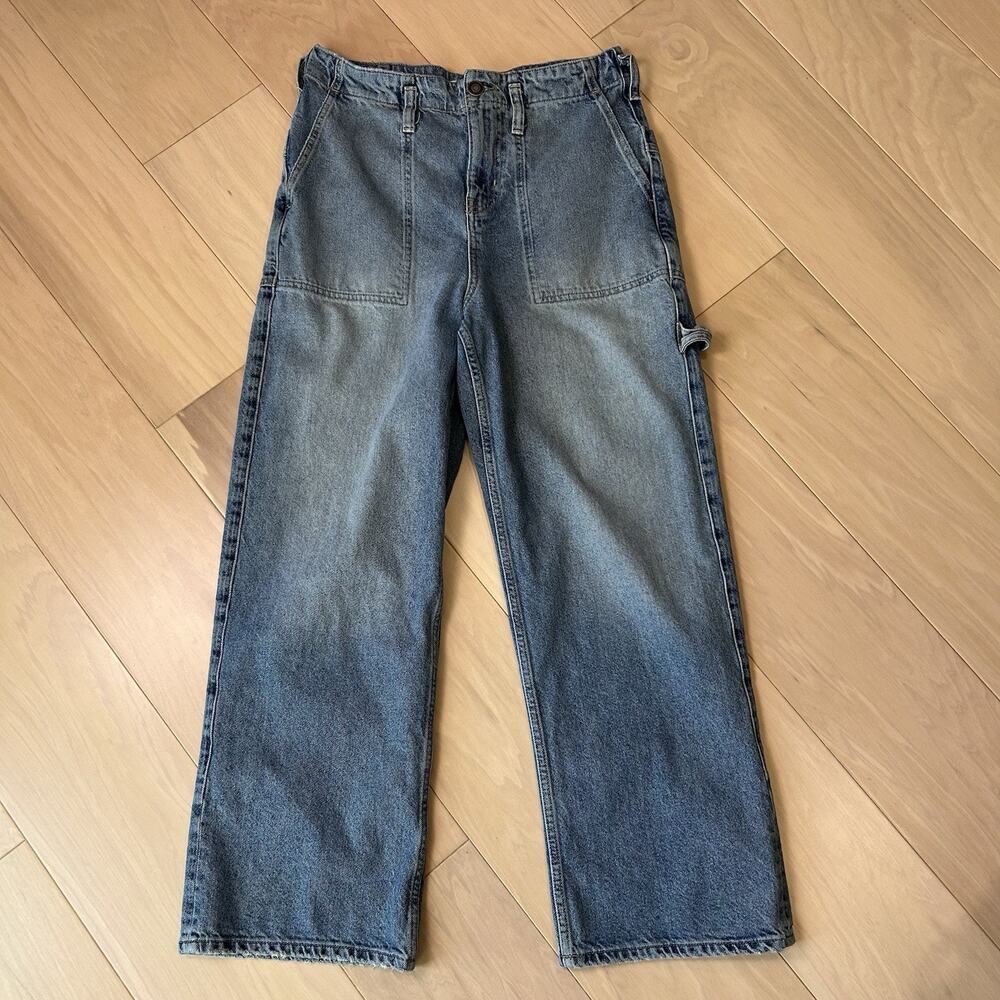 We The Free x Free People Major League Cuffed Wide Leg Jeans Cinch Women’s 31 - Picture 1 of 9
